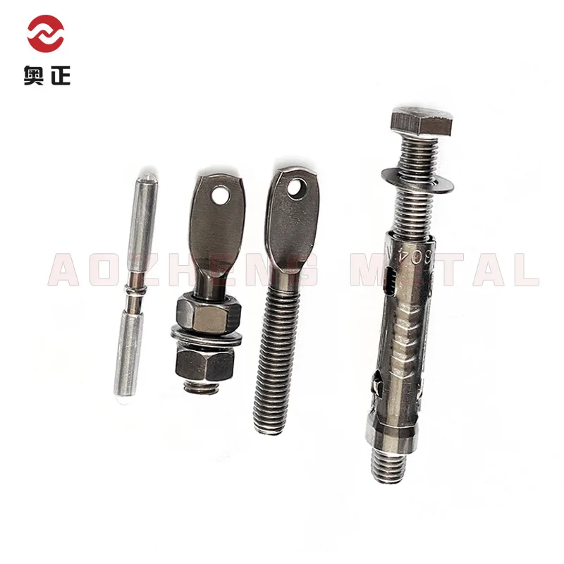 High quality  adjustable customized 304 316 Stainless Steel galvanized steel marble granite ceramic bracket  screw bolts