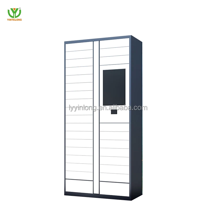 yinlong Non-contact smart parcel  automatic locker easy to use large partition inner diameter deliver metal steel cabinet