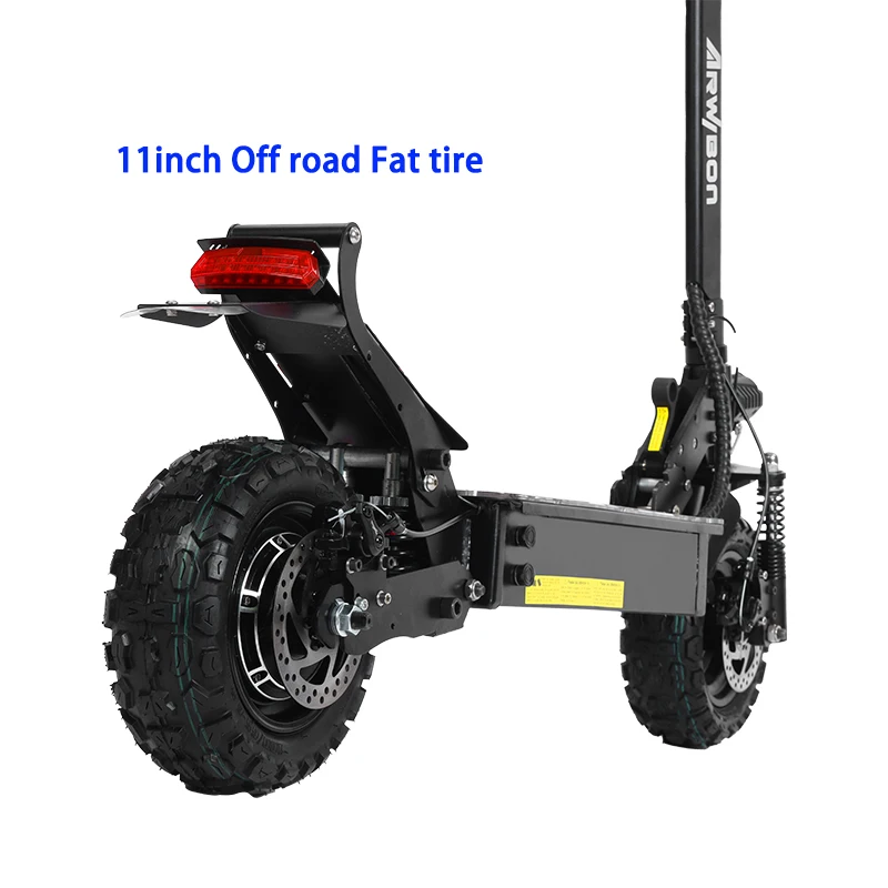 USA Stock Hydraulic Suspension Escooter E Scooter 11 Inch Heavy Duty ARWIBON Q30 Fast Electric