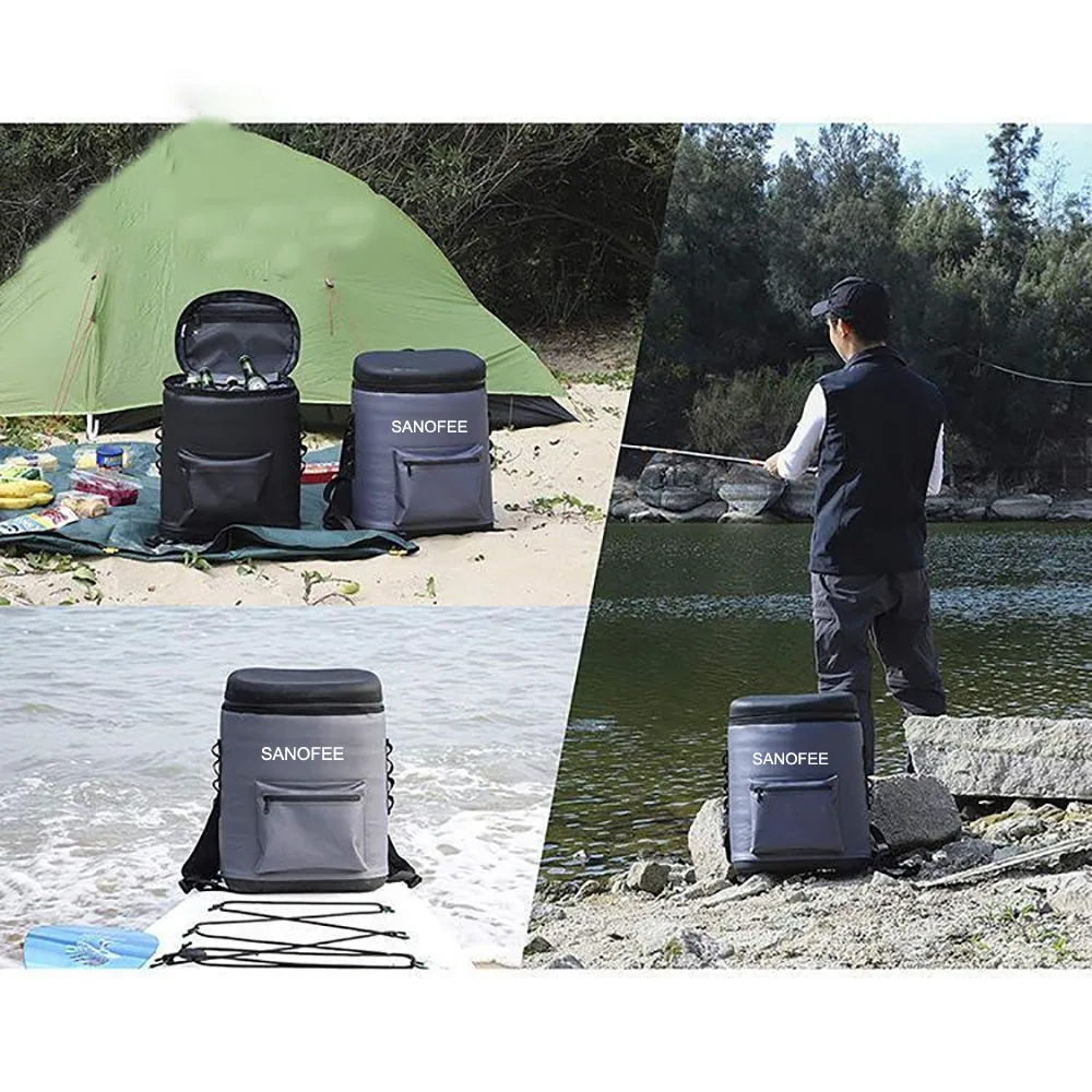 Custom wholesale PVC Tarpaulin ice bag insulated backpack cooler bag kayak cooler bag