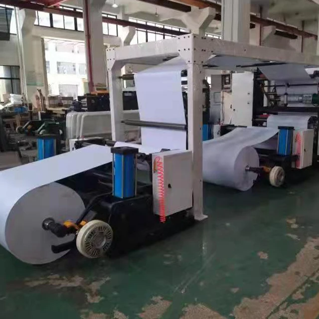 HQJ Full Automatic Two Roll Feeding A4 Copy Paper Cutting Machine