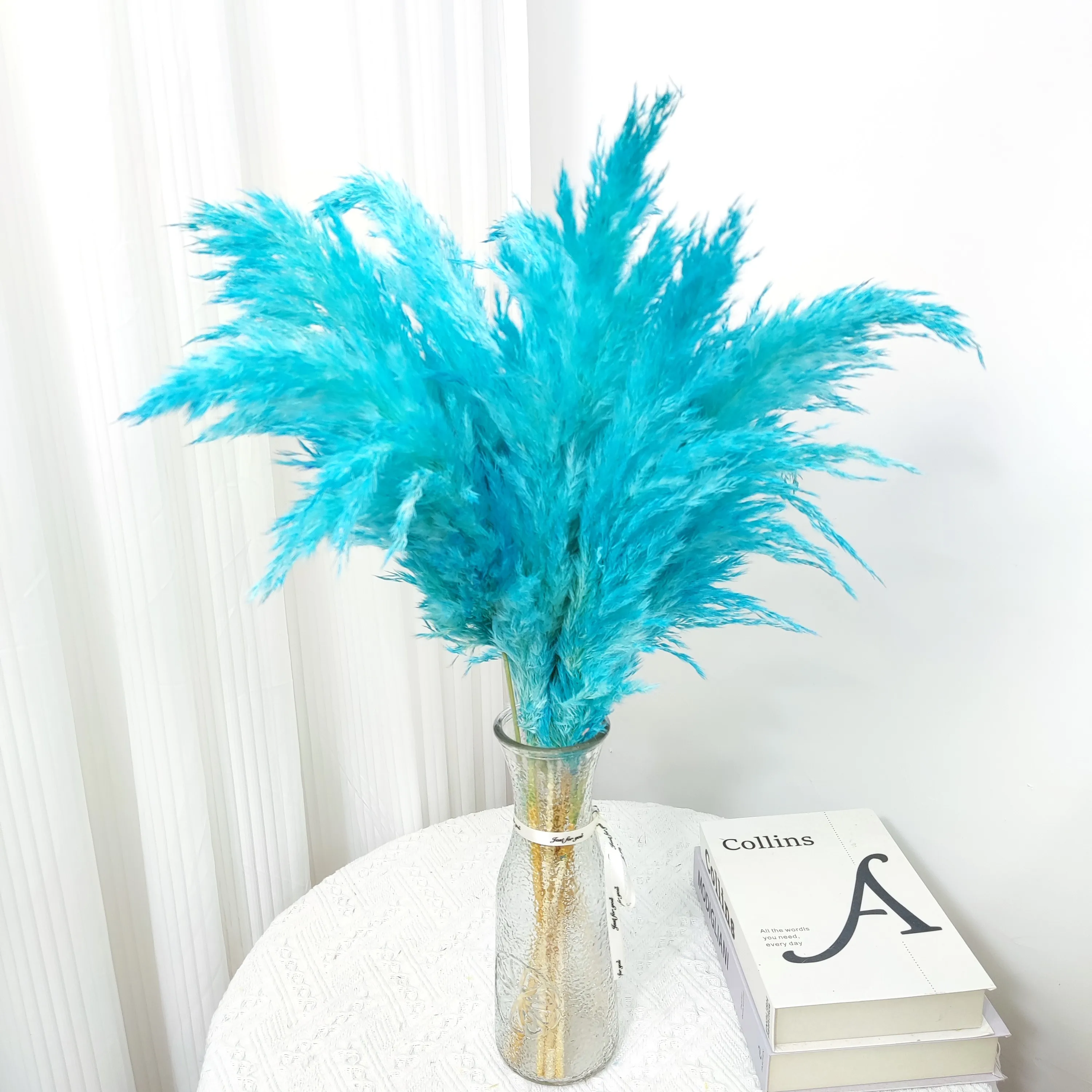 Wholesale Decorative Vase Pampas Grass Flower Arrangement Xiaochai Reed Dried Flowers