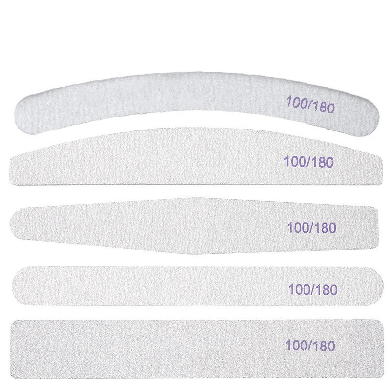 Professional Nail supplies Half Moon Shapes Finger polished Manicure Nail File for at-home Manicure