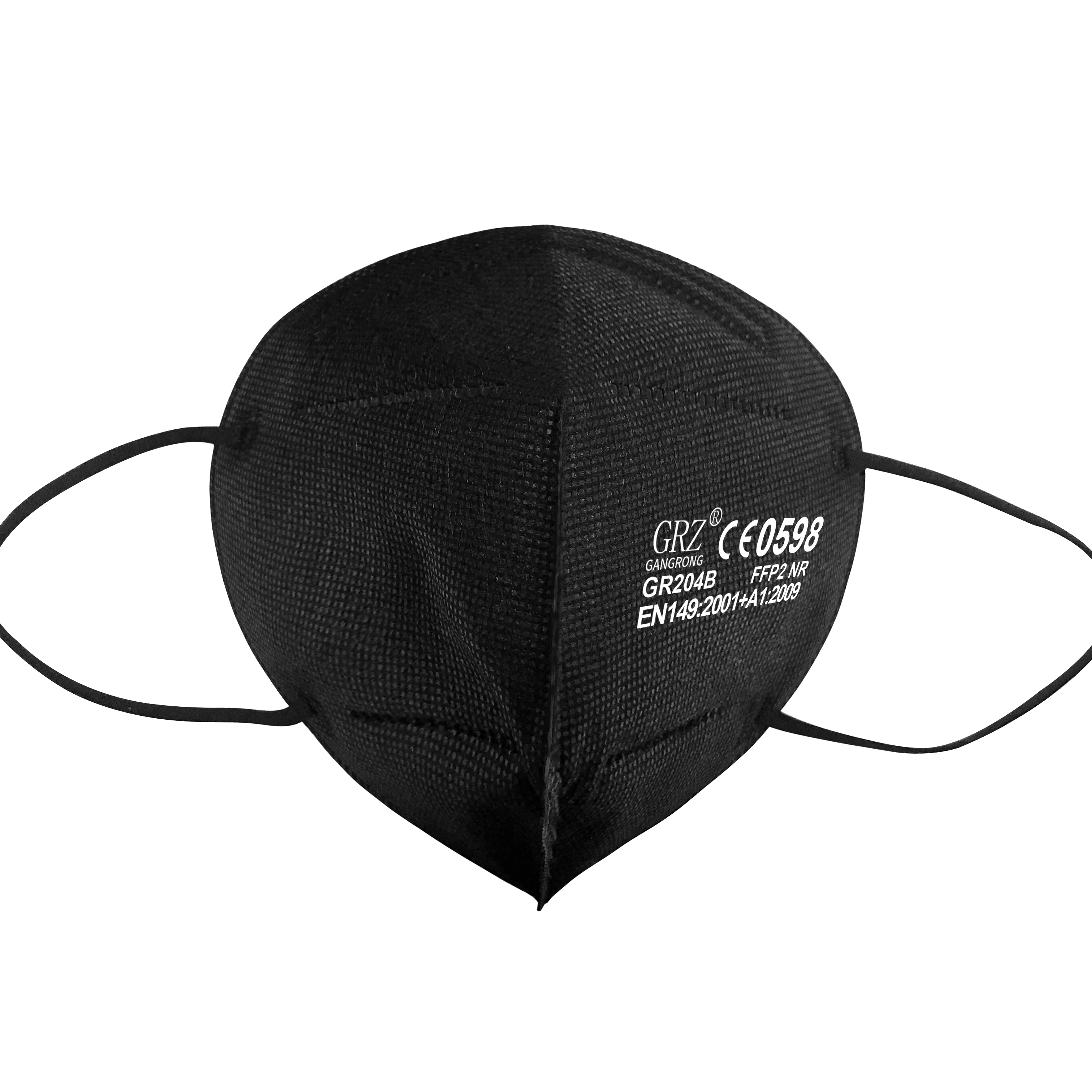 Оптовая продажа, маска Grz Gangrong En149 Ffp2 с сертификатом Ce, цветная черная Kn95