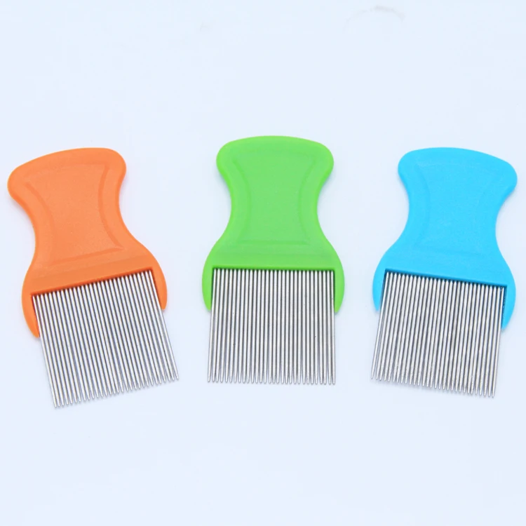 Professional Stainless Steel Super Density Pet Nit Removal Comb Anti Lice Hair Nit Comb Head Lice Comb