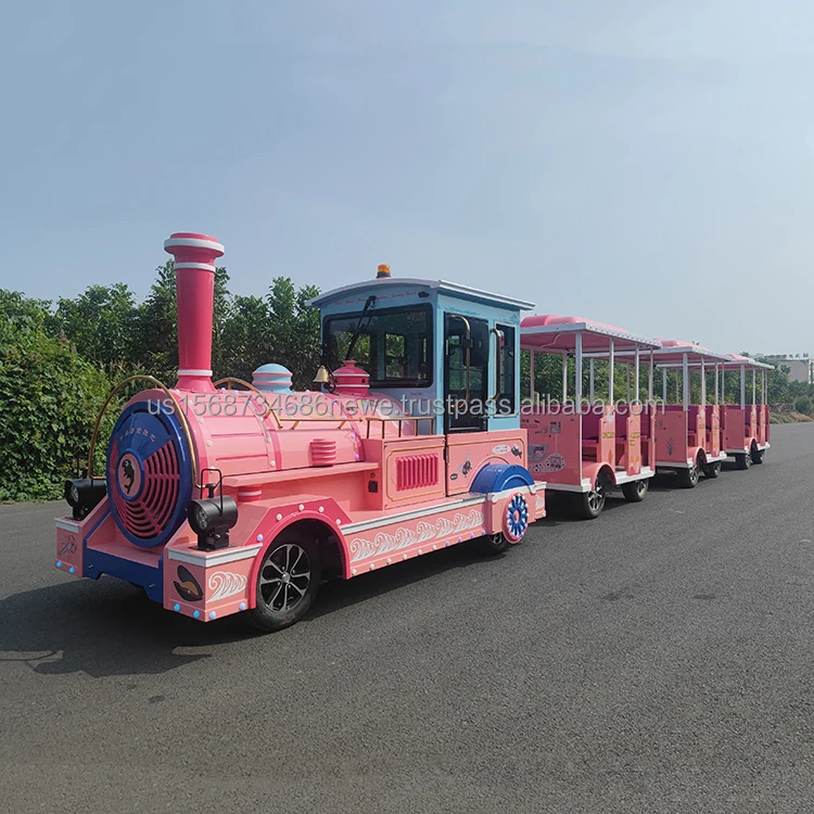 Commercial Tourist Attraction Road Trackless Train Ride Commercial Electric Train Amusement Park Manufacturer