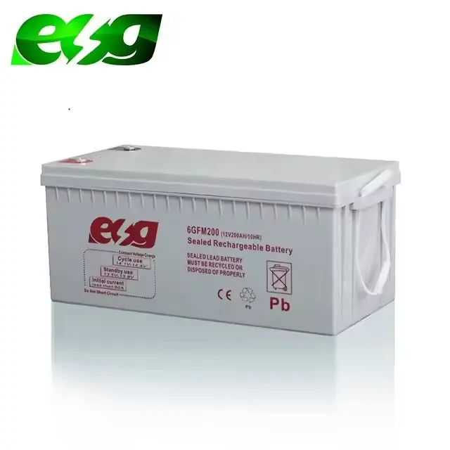 ESG свинцово-кислотные батареи Solaire Agm Gel 12 В 250Ah 200Ah 100Ah глубокий цикл солнечной Китай