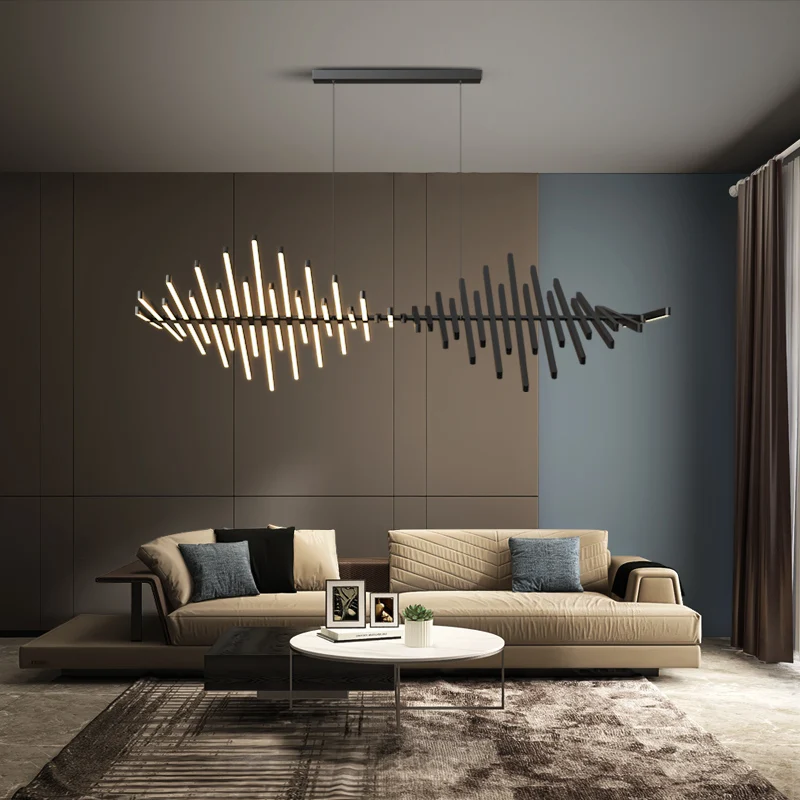 Chandelier Line Lights Luxury Pendant Fixture Modern Chandelier Lighting