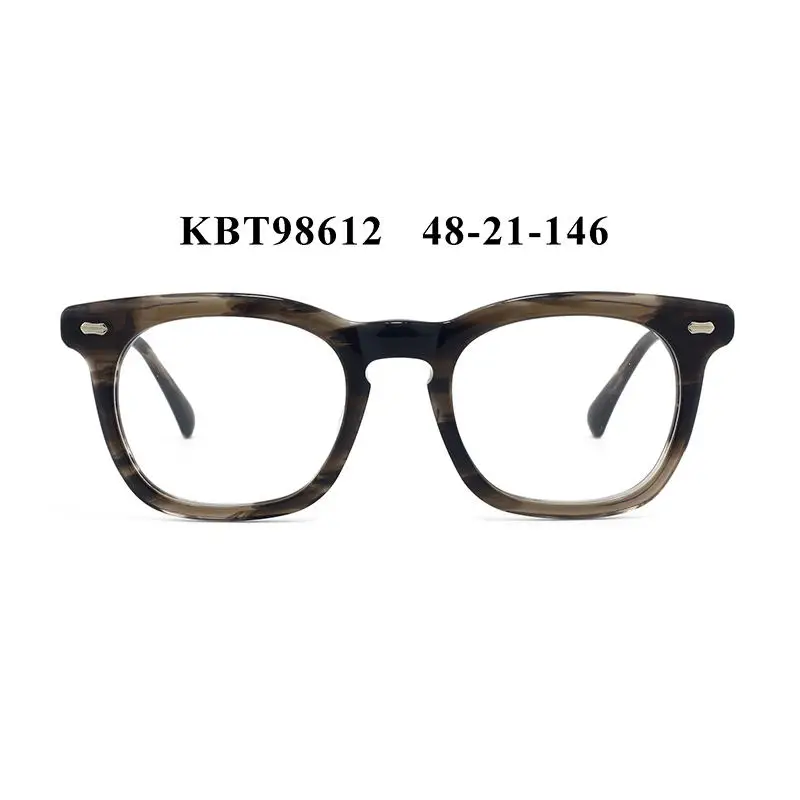 Customized Cellulose Crystal Acetate Sheets Optical Frames Eye Glasses Designer Eyewear Vintage Eyeglasses Square Frame