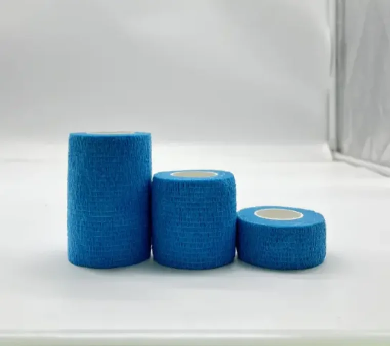 Factory Price Medical Consumables Cohesive Bandage Elastic Fiber and Non Woven Color Fiber