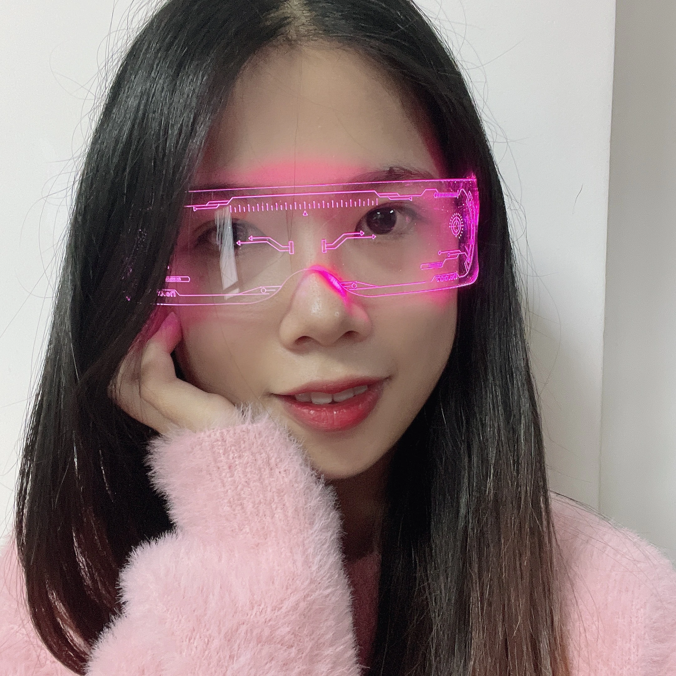 New Style Fashion Led Transparent Glasses Most Popular Led Light Up Glasses High Quality Glasses