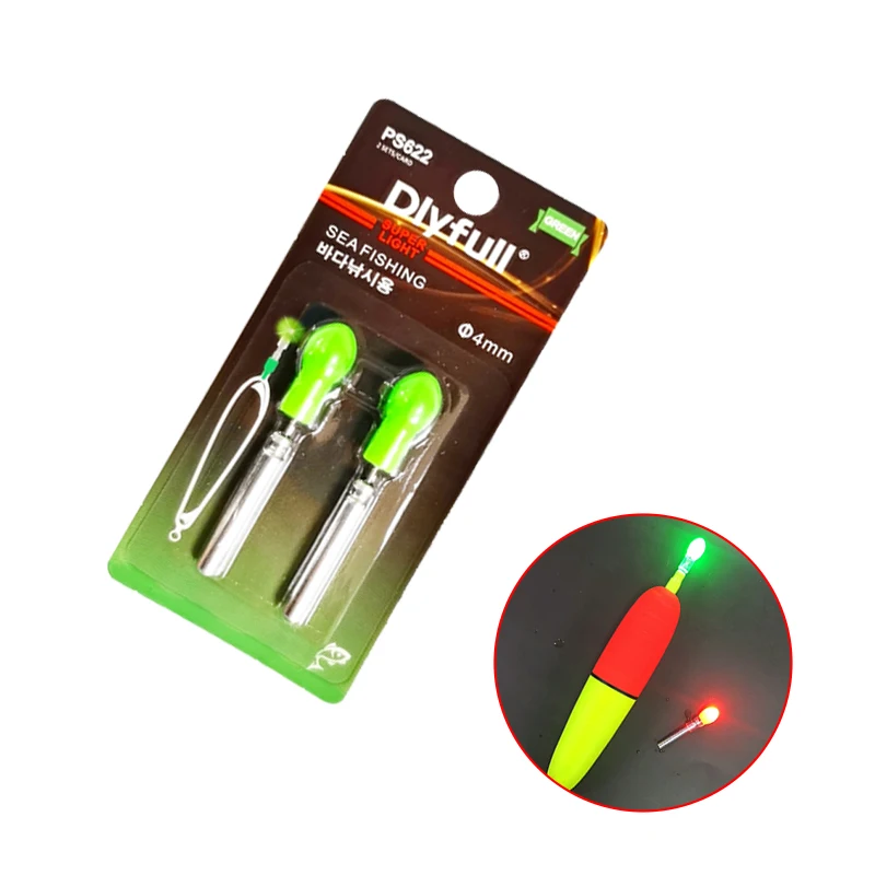 Dlyfull PS622 Green Glow Light Night Fishing Float Light Bite Indicator