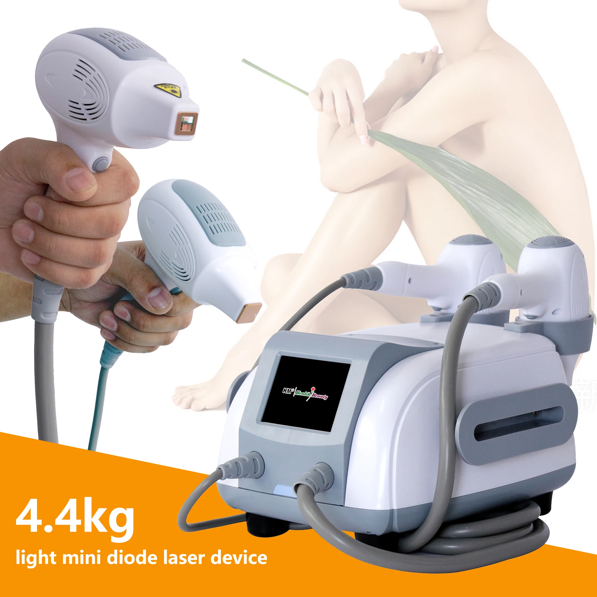 Portable mini 808nm diodo xl ice titanium 755 808 nm 1064nm trio diode laser hair removal depilation beauty salon equipment