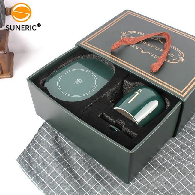 Usb Electric Ceramic Coffee Cup Mug Warmer Temperature Control Smart Coffee Mug Warmer