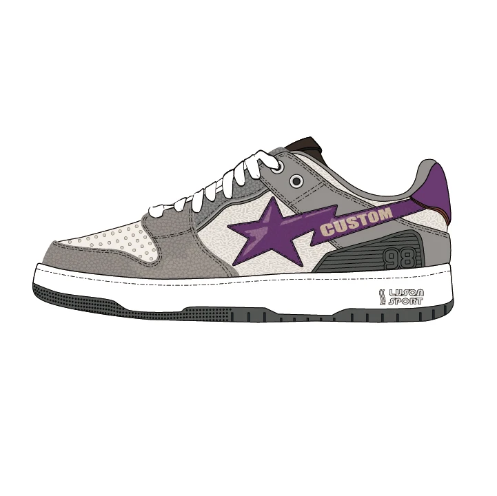LUSON  professional custom basketball sneakers fashion designer brand  sneakers original custom sneakers