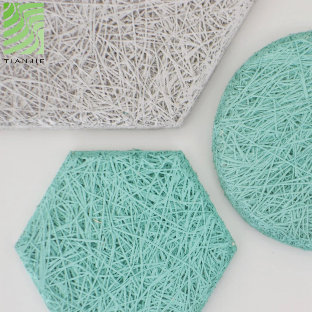 Acoustical Gym Board Soundproof Sound Absorbing Restaurant Decorative Covering Wood Wool Fibre Acoustic Wall Panel