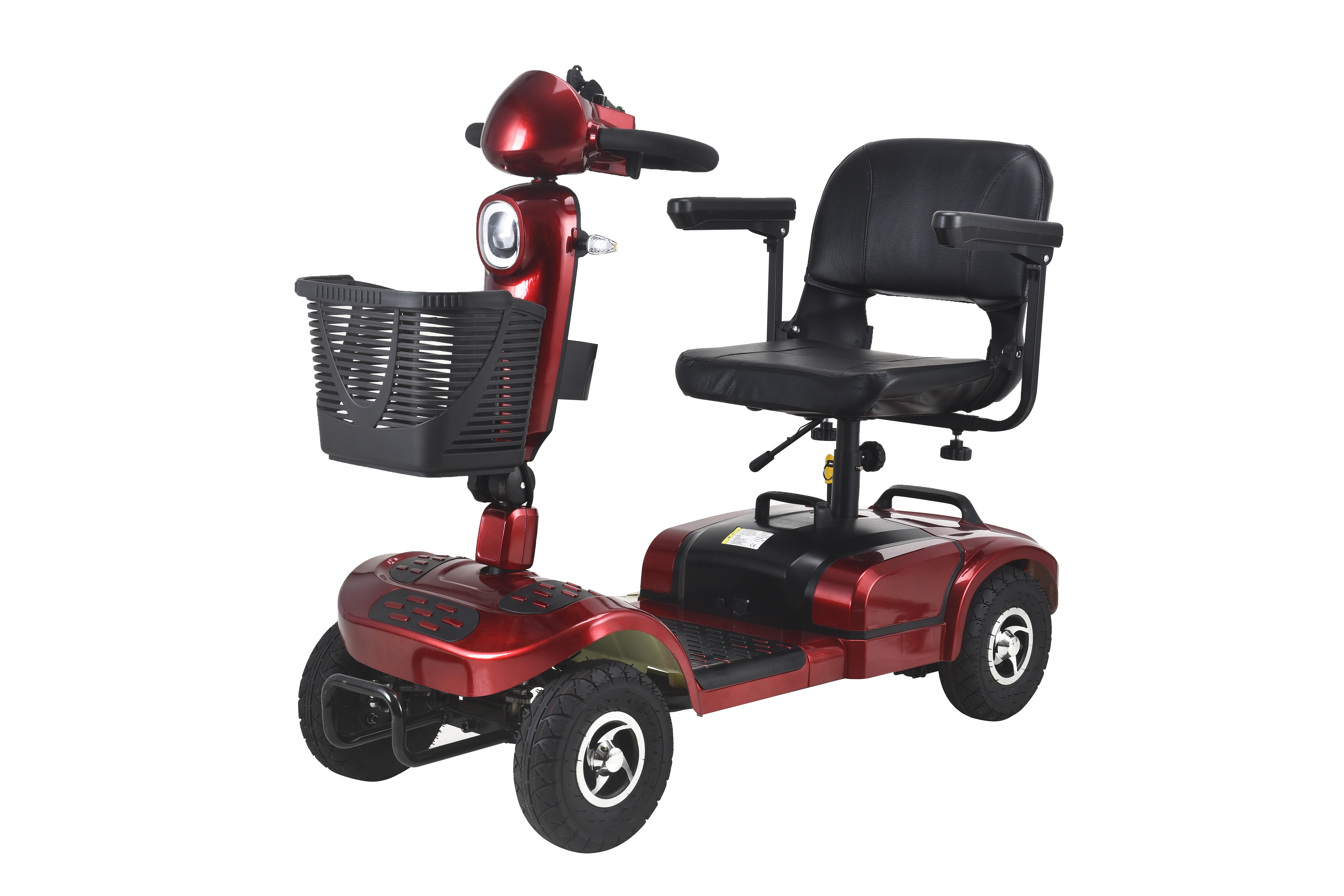 Differential motor four-wheel electric vehicle electromagnetic brake mini folding four-wheel scooter