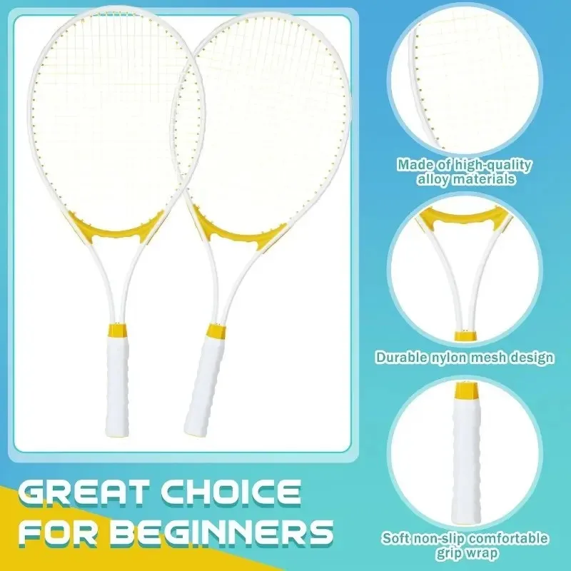 Casual 27 Inch Unisex Universal Tennis Racket Lightweight And Suitable For Training And Entertainment