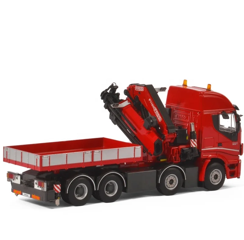 Custom metal diecast scale model truck toy truck trailer lone vehicle