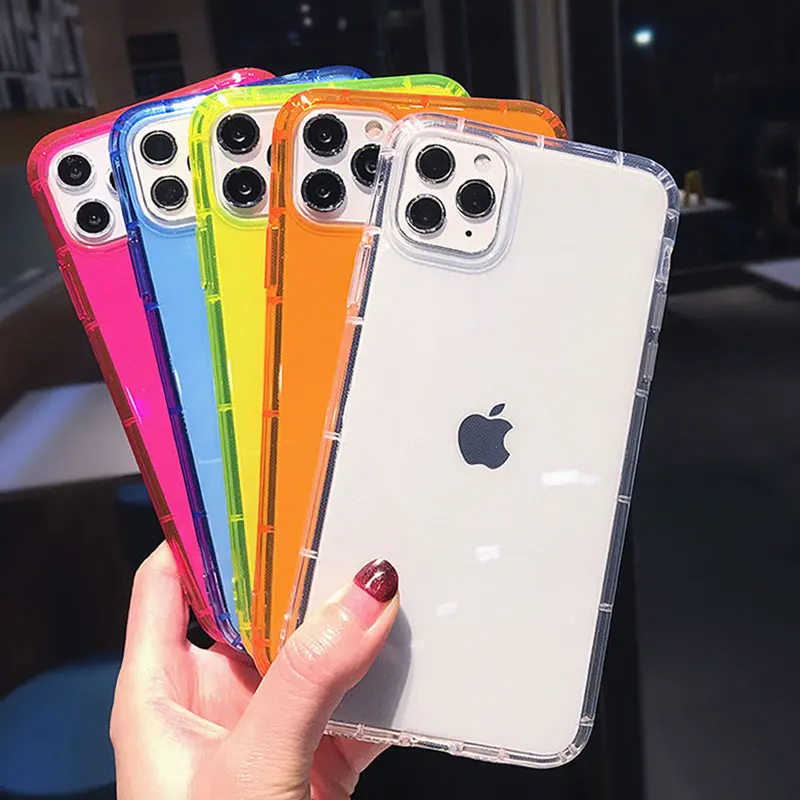 Free Shipping Mobile Cover for i Phone 12 Pro Max Case Multi Colour Clear Phone Case Bulk Fit 11 12 pro Max Phone Case