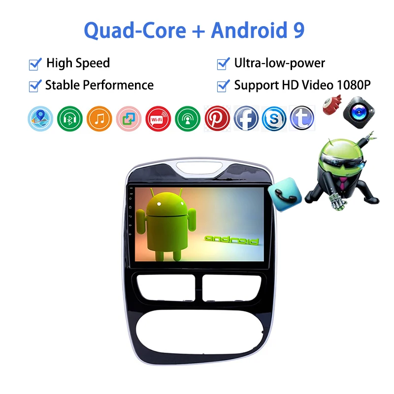 
2 Din Android 9.1 Car Radio Multimedia Video Player For Audio Navigation GPS Head Unit MT/AT 