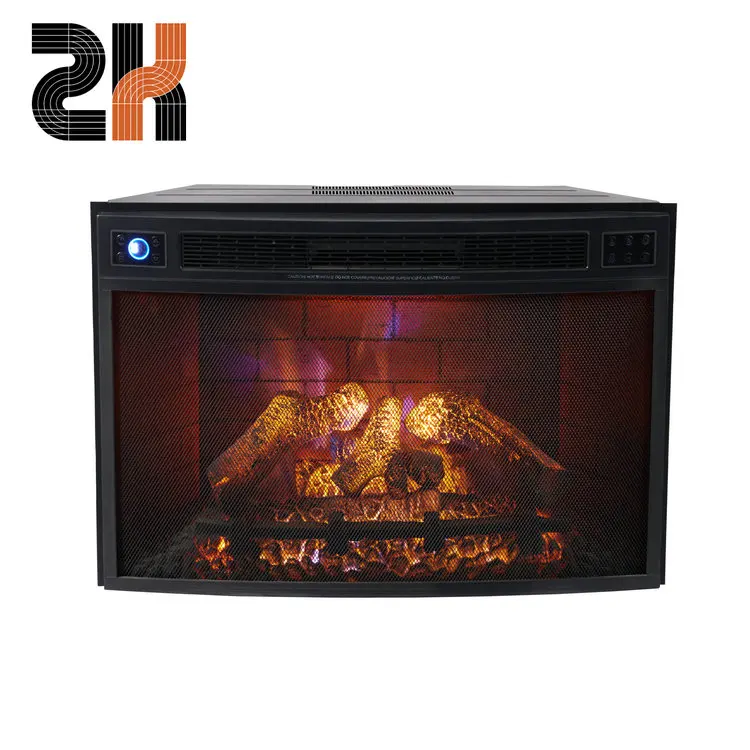 32 inch arc mesh electric remote control artificial flame timer children lock electric fireplace wood