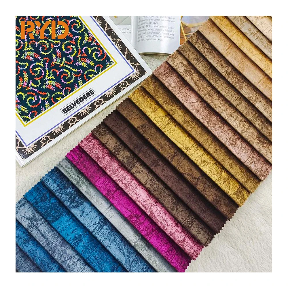 Holland Velvet Printing Upholstery 100%Polyester Home Textile Sofa Fabric Shirting Fabrics 0216-2