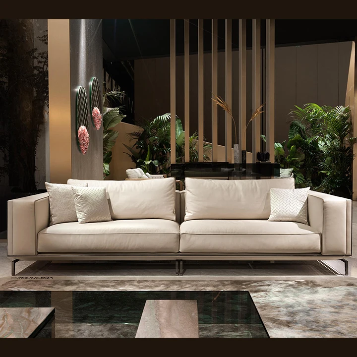 Italian Design 7 Seater Minimalist Sofa Set Customized Couch  Area Home Furniture Luxury Modern Sofa Set Furniture Living Room