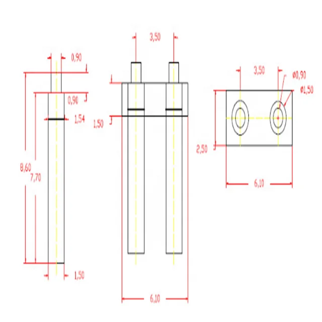 Brass spring loaded power electrical contact 5pin 12pin pogo pin probe pins 1mm