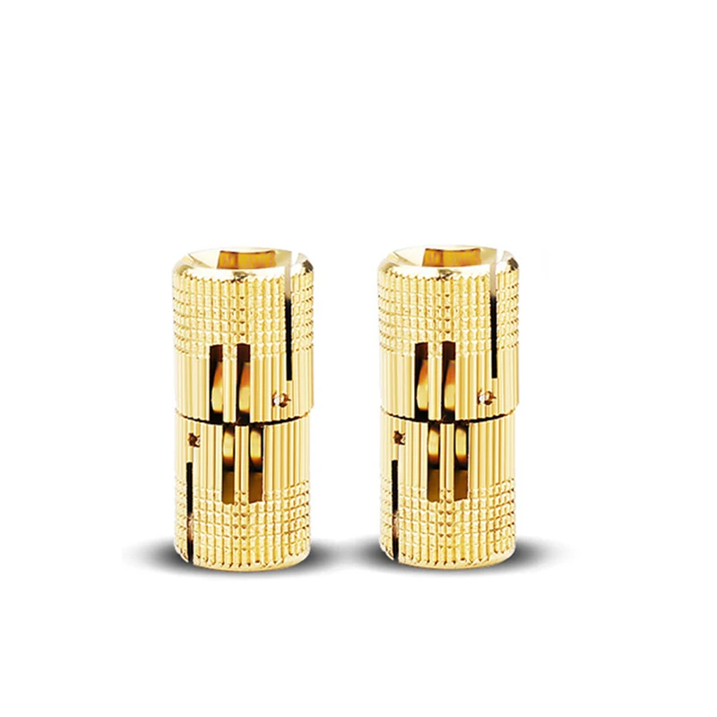 10MM Invisible Round 180 Degree Brass Barrel Hinge Solid Brass Cylinder Hinge Barrel Hinge