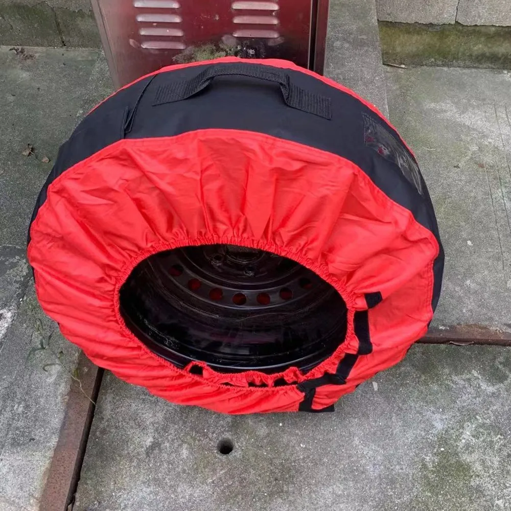 Tire Cover with Handle Seasonal Spare Tire Bag, Durable Winter Wheel Storage Tote Against Dust and Scratches