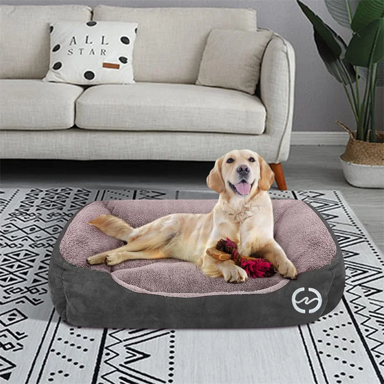 Simple Design Comfortable Side Use Colorful Large Soft Warm Beds For Pets
