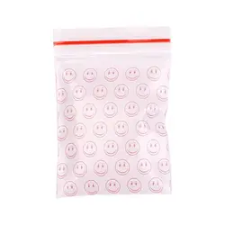 Clear reclosable food grade custom made LDPE grip seal bag zip lock bag