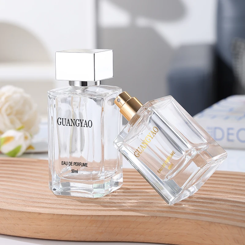 luxurious 50 ml perfume bottle crimp crystal bottle perfume glass bottles perfume For Gift