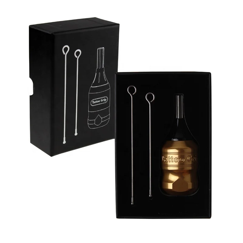 Ambition gourd 32mm adjustable tattoo handle can be sterilized by high temperature, adjustable needle 3mm carved tattoo grip