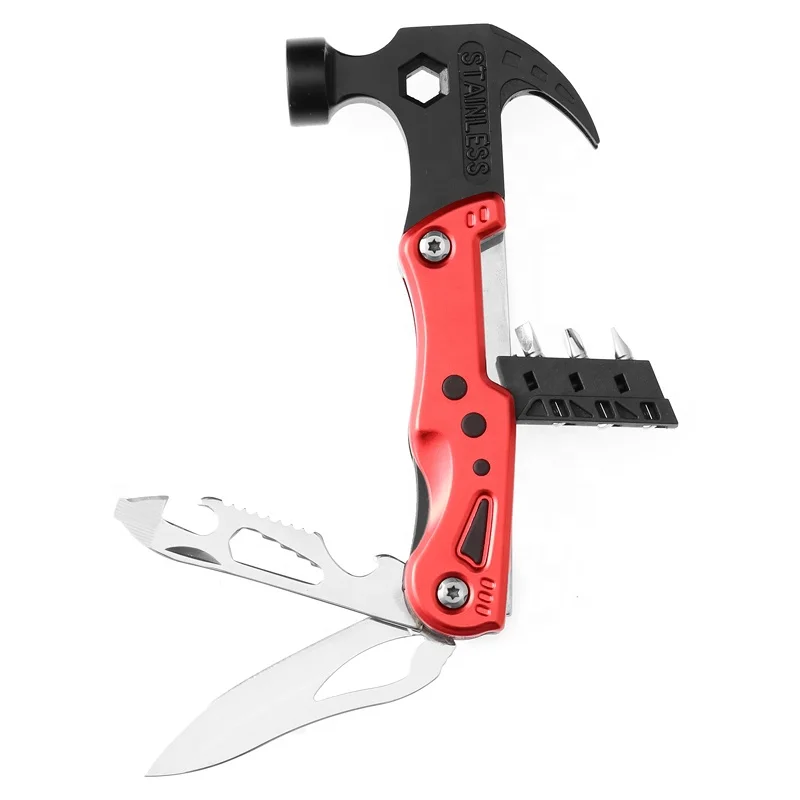 Хорошие продажи, для использования на открытом воздухе, Отдых на природе света портативный Нержавеющая сталь безопасности аварийного молота многофункциональный инструмент для наружных работ молоток