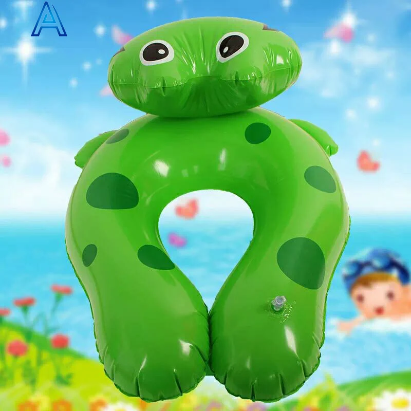 PVC inflatable swim tube swim ring for 3D cartoon animal design pool water float swimming ring life saving swim training tube