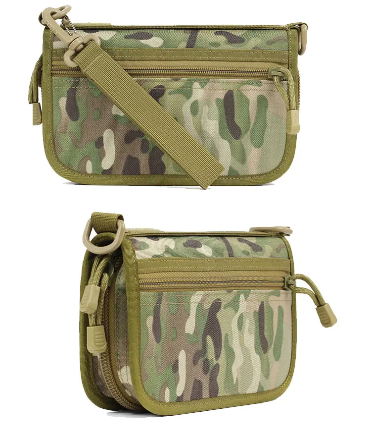 Outdoor Tactical Camouflage Clutch Bag 1000D DuPont Waterproof Clutter Storage Tote with casual coin wallet storage pouch