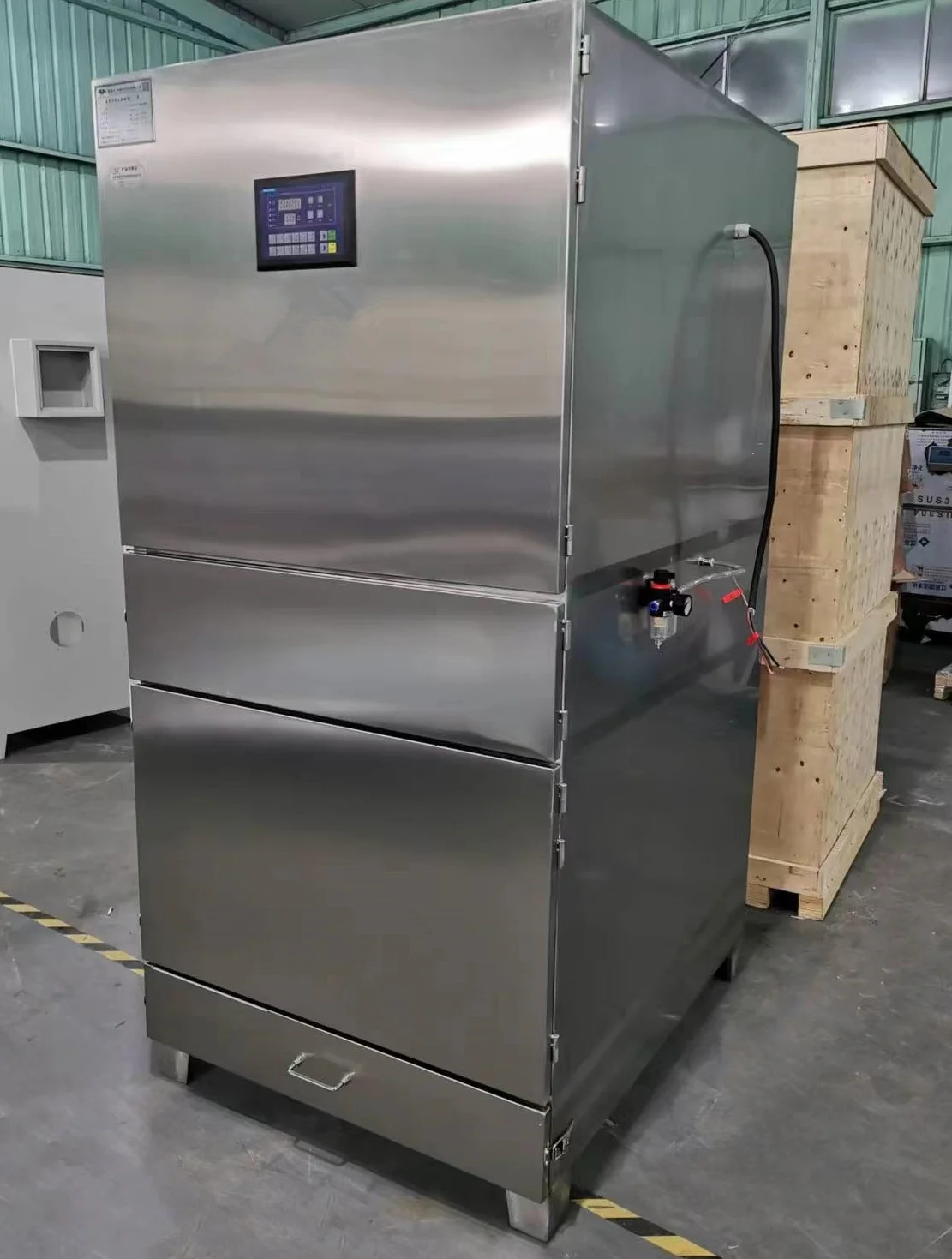 11kw Stainless Steel Dust Collector Cyclone Separator Dust Collector for Dry Powders Mixer