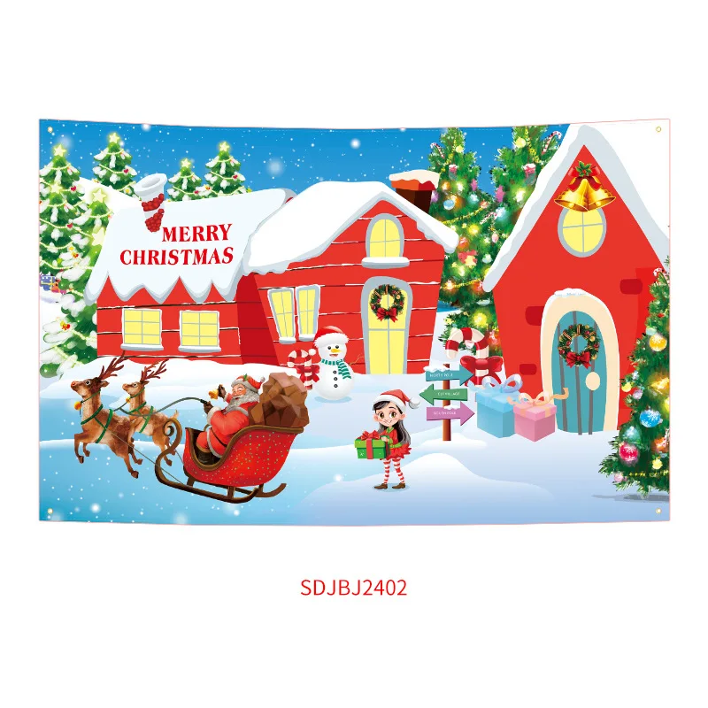 Christmas Decoration Christmas Custom Flags Garage Door Banner Merry Christmas Banner