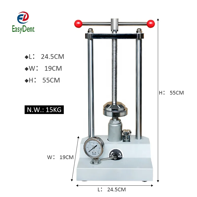 Высококачественный стоматологический гидравлический пресс стоматологическая лабораторная компрессионная машина протез протезы формовочный с прессором