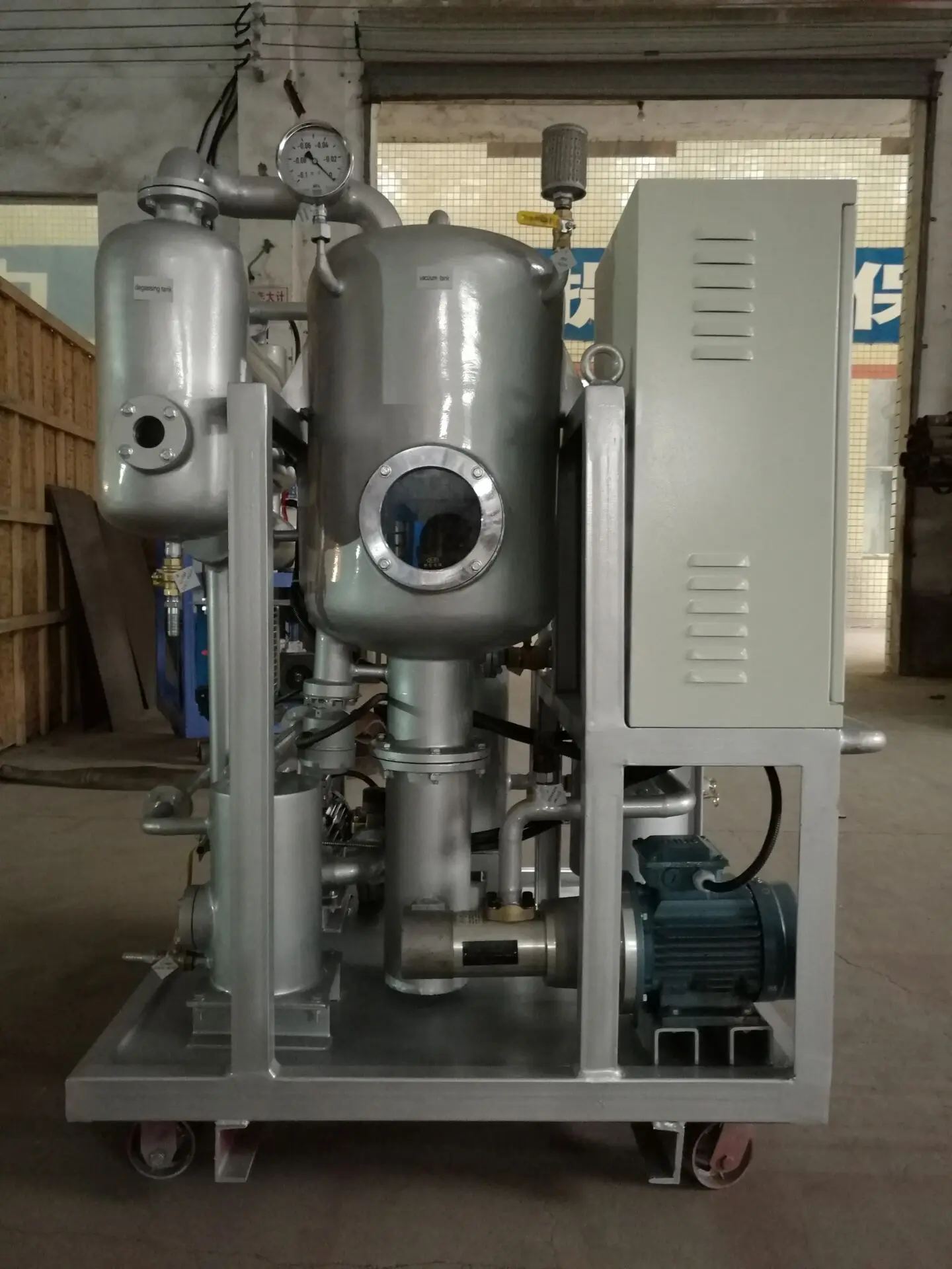 lubricating Oil Filtration equipment/tuebine oil Purification machine remove lubricating oil moisture particles