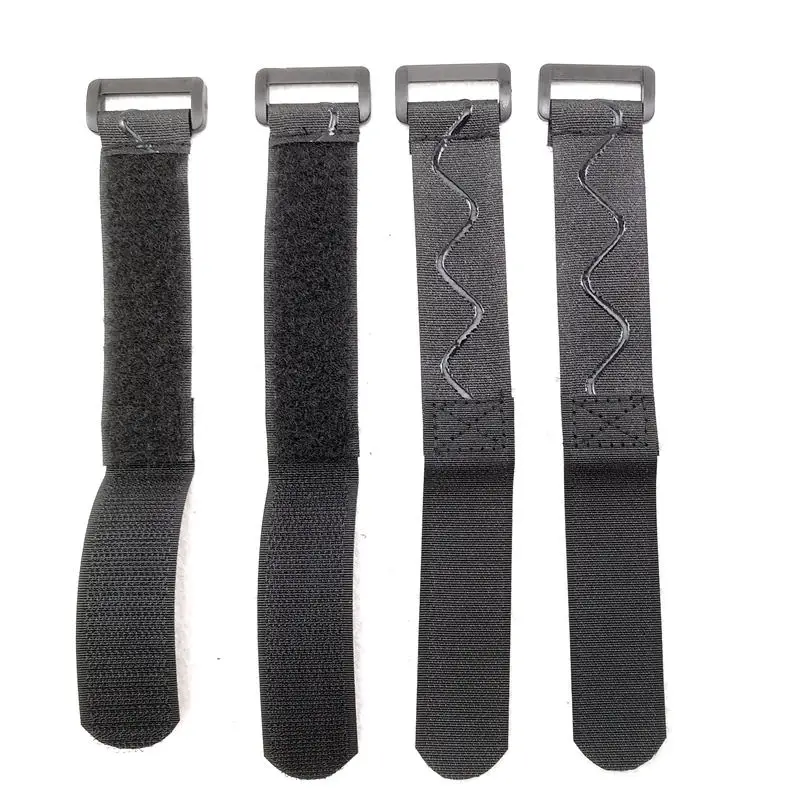 OEM Factory custom non slip hook loop battery strap with buckle