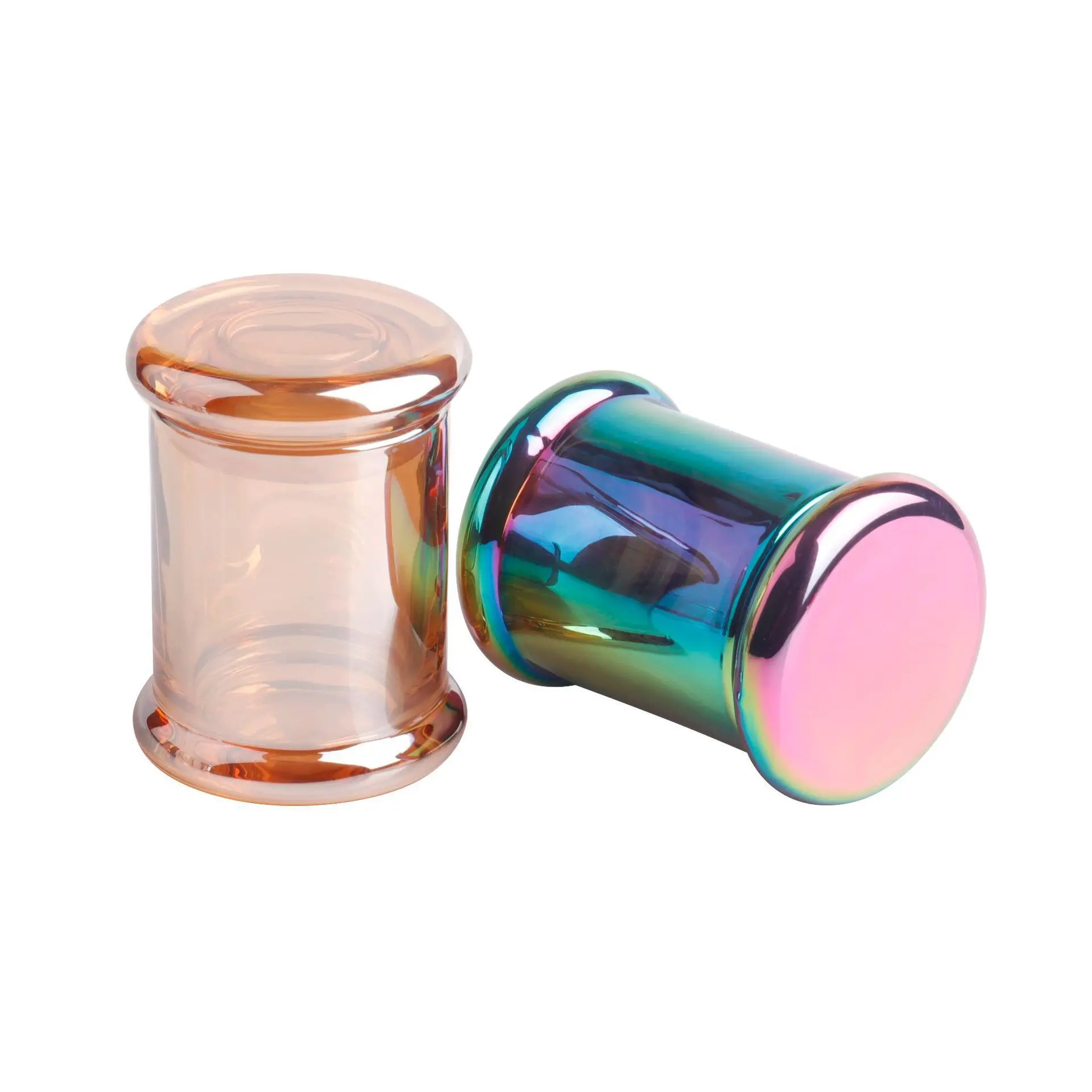 New electroplating glass jar vacuum moisture-proof colorful food storage sealed jar kitchen accessories