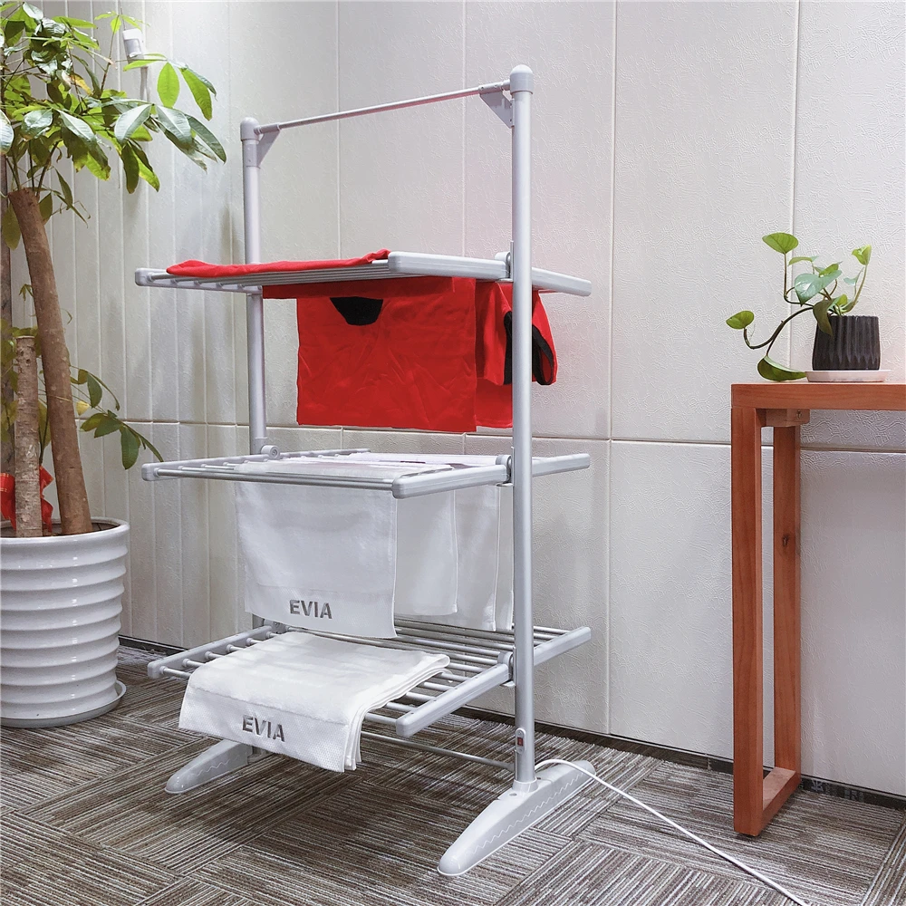 
EVIA 3 Tier Electric Heated Hanging Clothes Drying Rack Hanger 