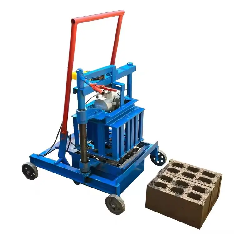 Interlock paving paver block making machine Hot small Manual Block Moulding Machine Mobile Manual Brick Making Machinery