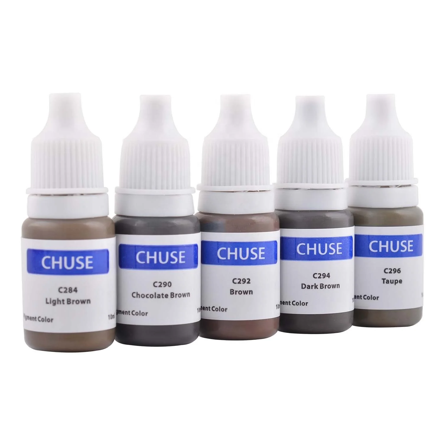 Private Label Hot Selling Chuse C292 Brown Colour Eyebrow Organic Permanent Makeup Tattoo Pigments 10ml