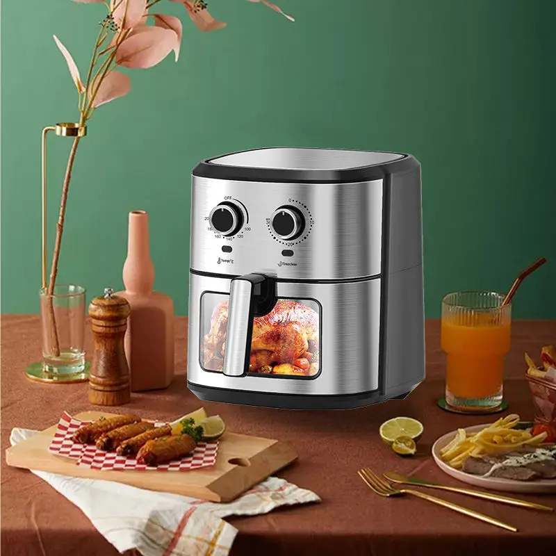 Low Fat Modern Design Big Capacity Chicken Deep Oven with 8 Cooking Presets Oiless Digital Air Fryer Dessini Air Fryer