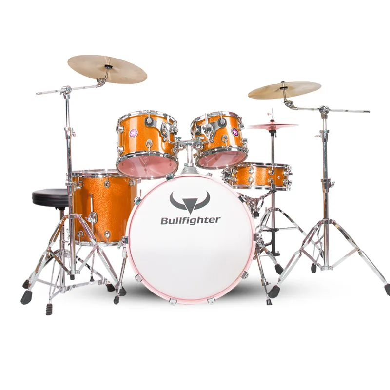 
Minsine Wholesale custom professional 5pcs PVC jazz drum set Musical Instrument 