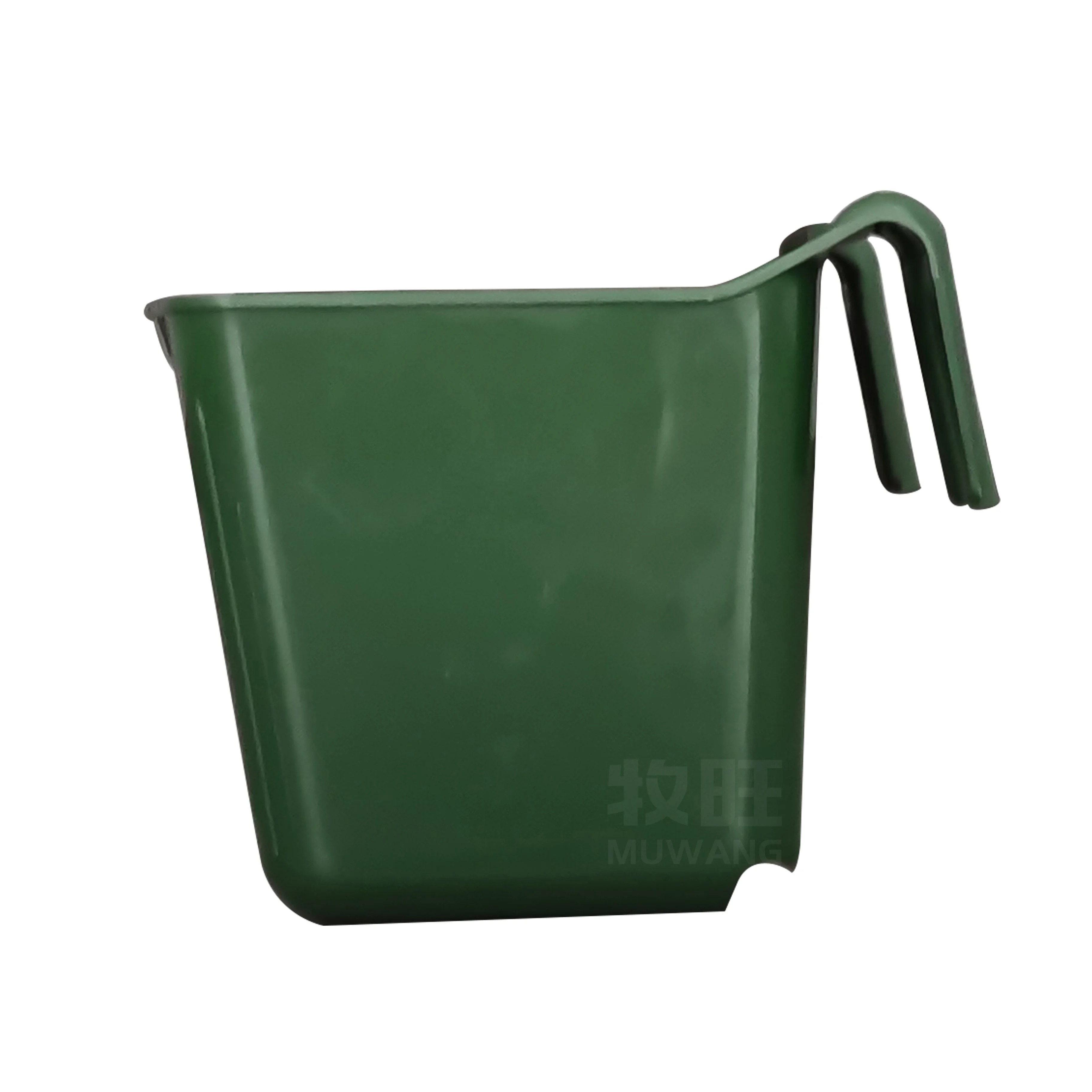 14L Animal Feeder Plastic Hook Over Feeder Livestock Horse Pets Feed Bucket